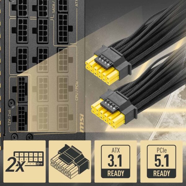 MSI MEG Ai1600T PCIE5 1600W Güç Kaynağı H2