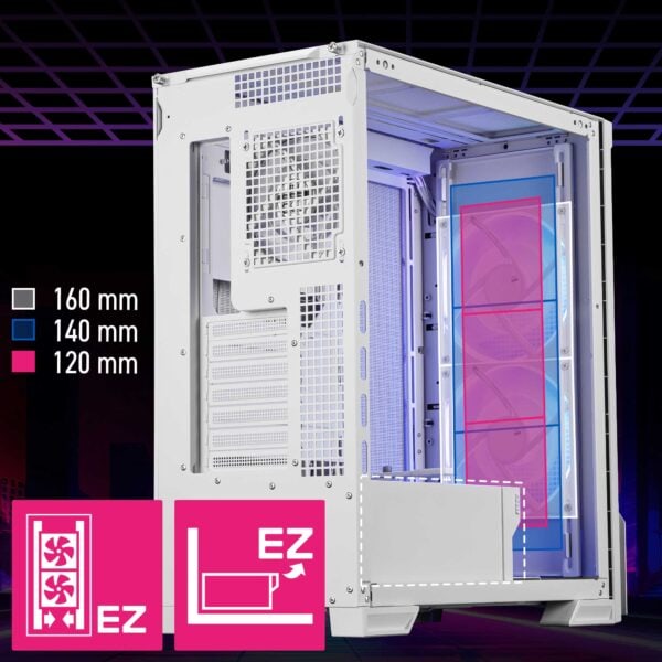 MSI MPG VELOX 300R AIRFLOW PZ WHITE Gaming Kasa h2