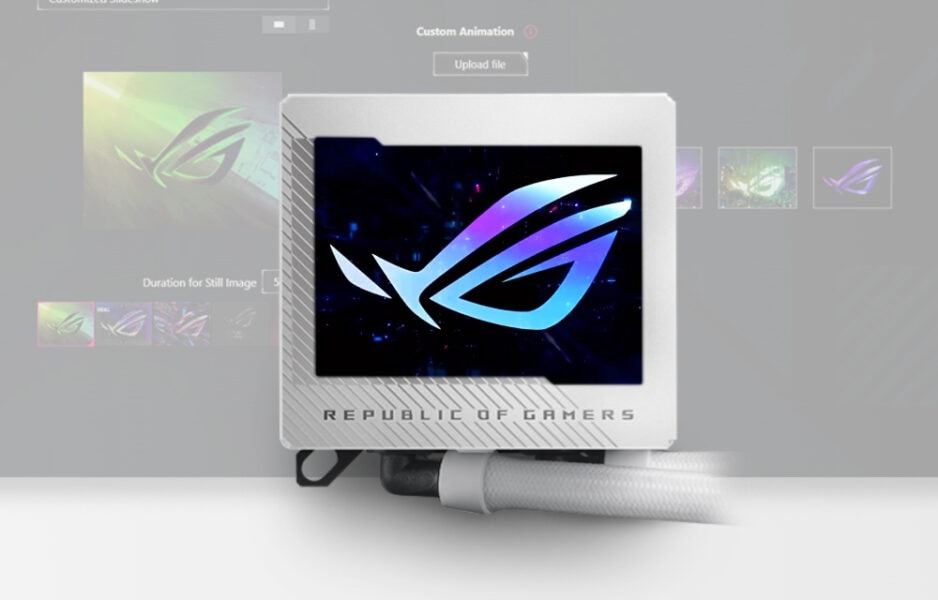 ROG RYUJIN III 240 ARGB White Edition ASUS ROG Ryujin III 240 ARGB Beyaz İşlemci Sıvı Soğutucu H4