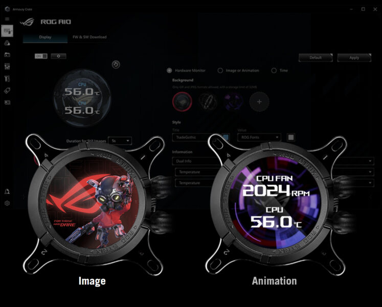 ROG STRIX LC III 360 ARGB LCD ASUS ROG Strix LC III 360 ARGB LCD İşlemci Sıvı Soğutucu H5