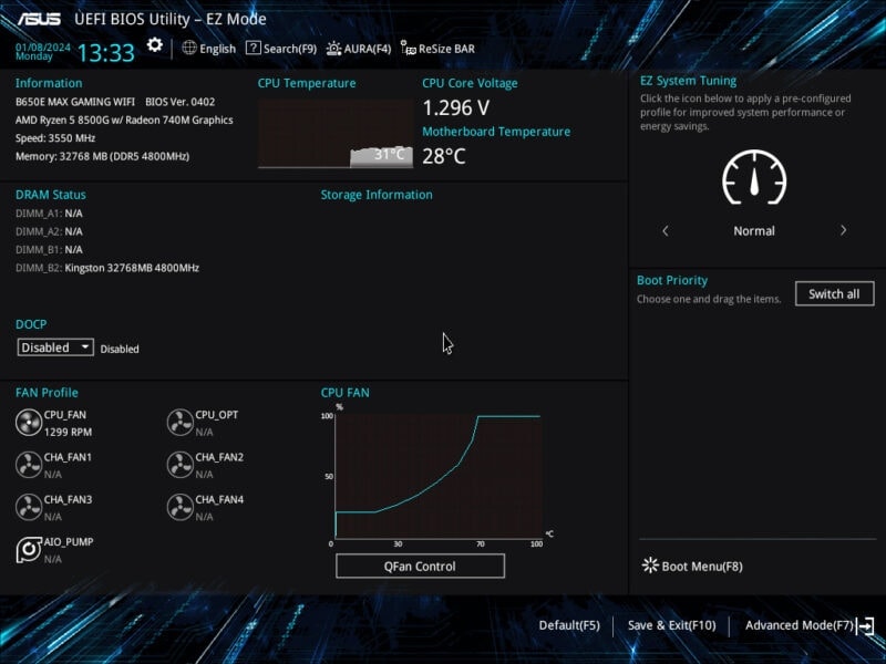 B650E MAX GAMING WIFI ASUS B850M MAX GAMING WIFI Anakart h8