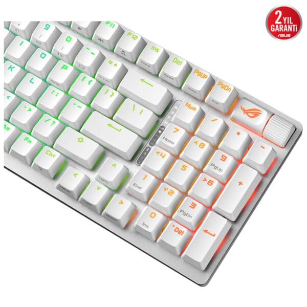 Asus Rog Strix Scope Ii 96 Beyaz Nx Snow Switch Rgb Kablosuz Hotswap Turkce Mekanik Gaming Klavye 6