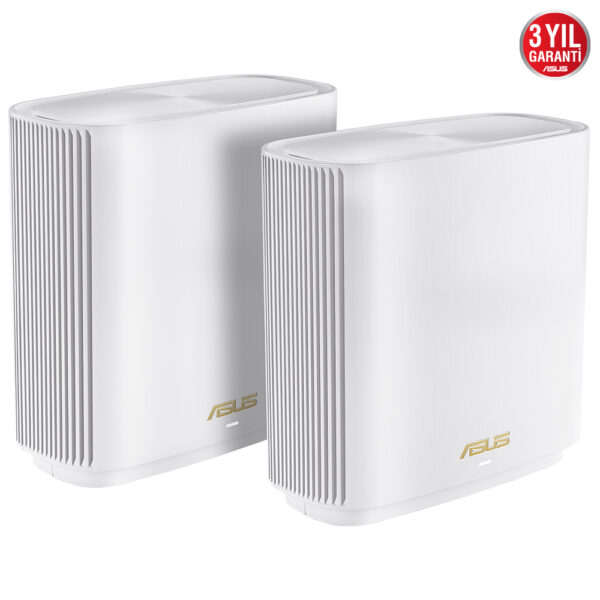 ASUS ZenWiFi XT8 AX6600 Tri-Band WiFi 6 AiMesh Kablosuz Mesh Sistemi (Beyaz, İkili Paket) h1