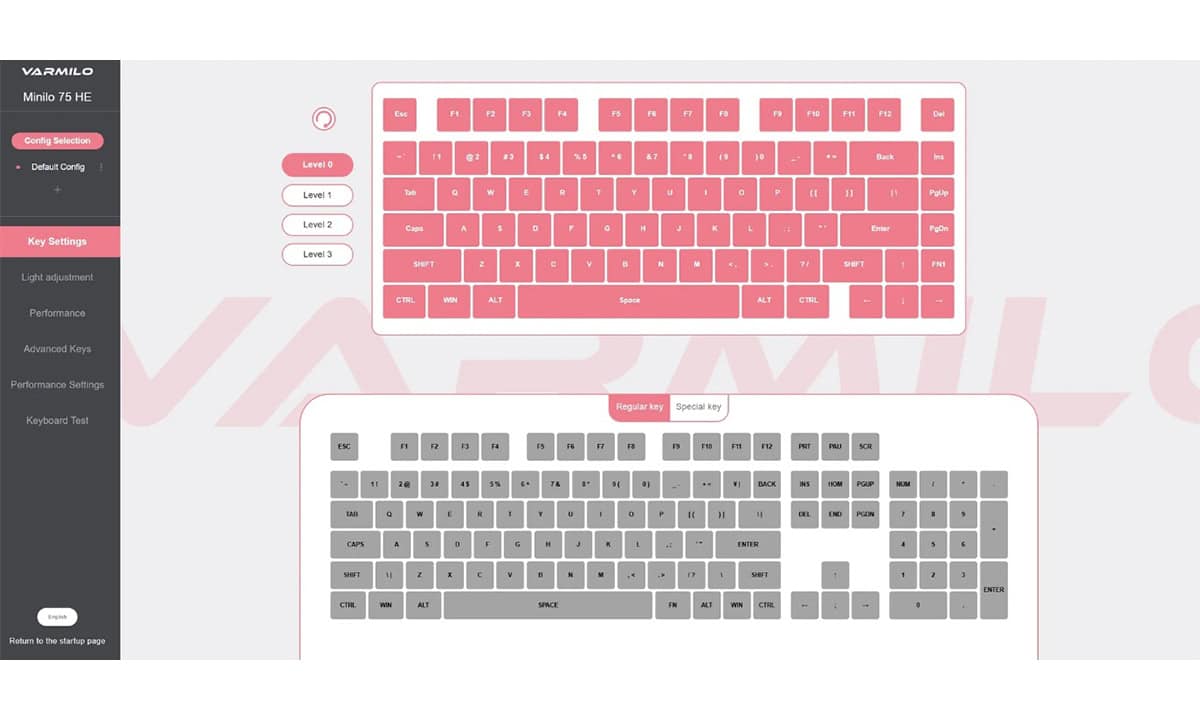 VARMILO HE Yazılımı