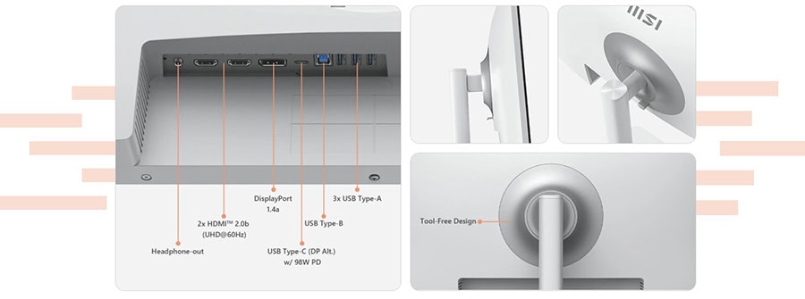 MSI MODERN MD272UPHW 27 inç 60Hz 4ms Monitör – DAHİLİ HOPARLÖRLER, görsel 23