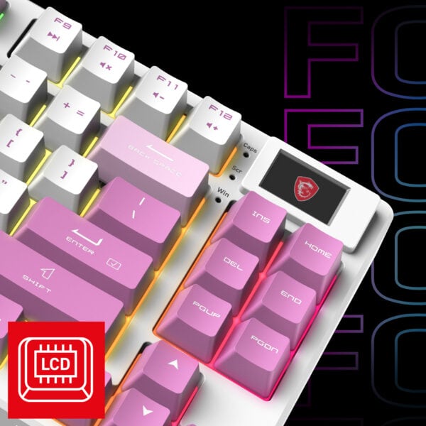 MSI FORGE GK600 TKL WIRELESS VIOLET Gaming Klavye H6