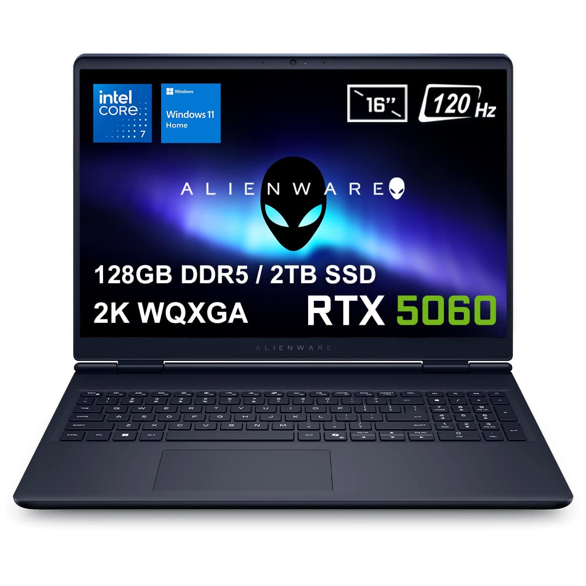 Dell Alienware 16 Aurora Intel Core 7 240h 128gb Ddr5 2tb Ssd Rtx5060 8gb 16 Inç 2k Wqxga 120hz Wva W11 Home Gaming Laptop (ac16250 C716156wv5) 1