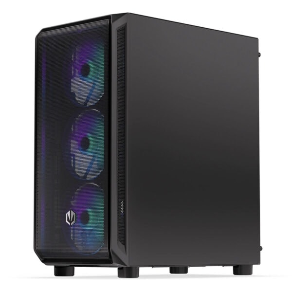 Gelişmiş oyun bilgisayarı kasası, RGB aydınlatmalı fanlar ve yüksek performanslı donanım ile özellikli. Gaming ve yüksek grafik gerektiren uygulamalar için ideal, şık ve dayanıklı tasarım.