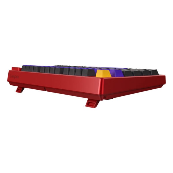 Renkli LED arkadan aydınlatmalı gaming mekanik klavye, ergonomik tasarım ve yüksek performanslı tuşlar ile bilgisayar ve oyun tutkunu kullanıcılar için ideal.