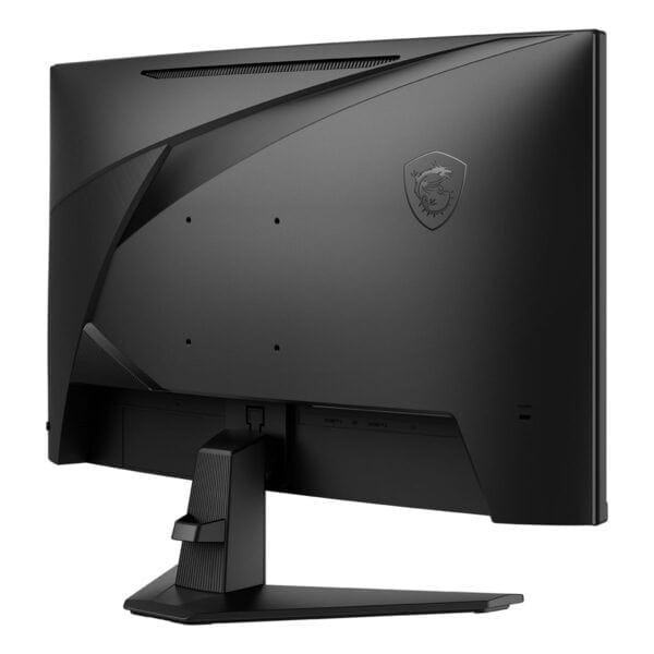 Yüksek çözünürlüklü gaming monitör arka görünüm, şık tasarım ve MSI logosu ile profesyonel oyun performansı sağlar. Oyun tutkunları için optimize edilmiş yüksek performanslı ekran monitörü.