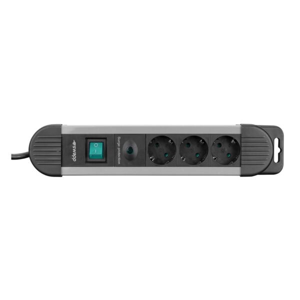 S Link 1.5 Metre 900 Joule 3lü Akım Korumalı Gri Priz Çoklayıcı (spgks03) 3