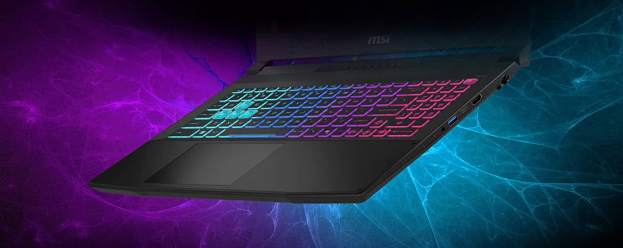 MSI gaming dizüstü bilgisayarı RGB aydınlatmalı klavye ile yüksek performans ve şık tasarım, oyun oynamak ve profesyonel kullanımlar için ideal, uygun fiyatlı gaming laptopu.