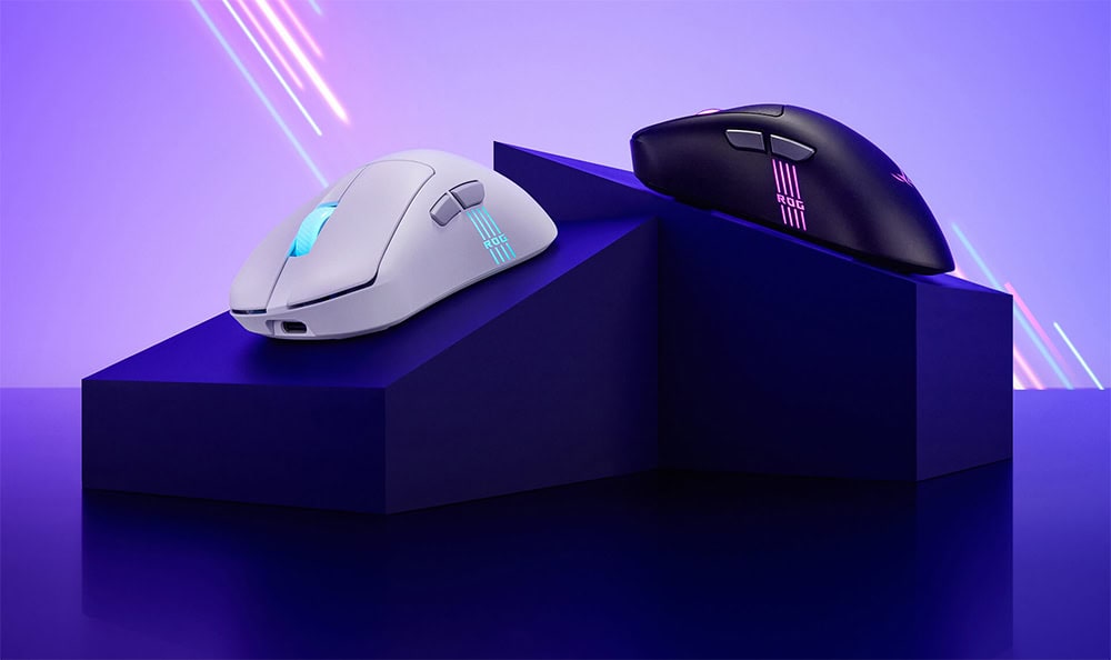 ROG Keris II Origin Yüksek kaliteli gaming fare, RGB ışıklı tasarım, ergonomik ve hızlı tepki süreli mouse, profesyonel oyuncular için uygun, oyun ve bilgisayar kullanımı için ideal.
