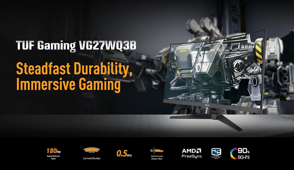 Yüksek Yenileme Hızına Sahip 27 inç Asus TUF Gaming Monitör, OLED ekran ve 180Hz yenileme oranıyla oyun deneyimini en üst seviyeye çıkarır.