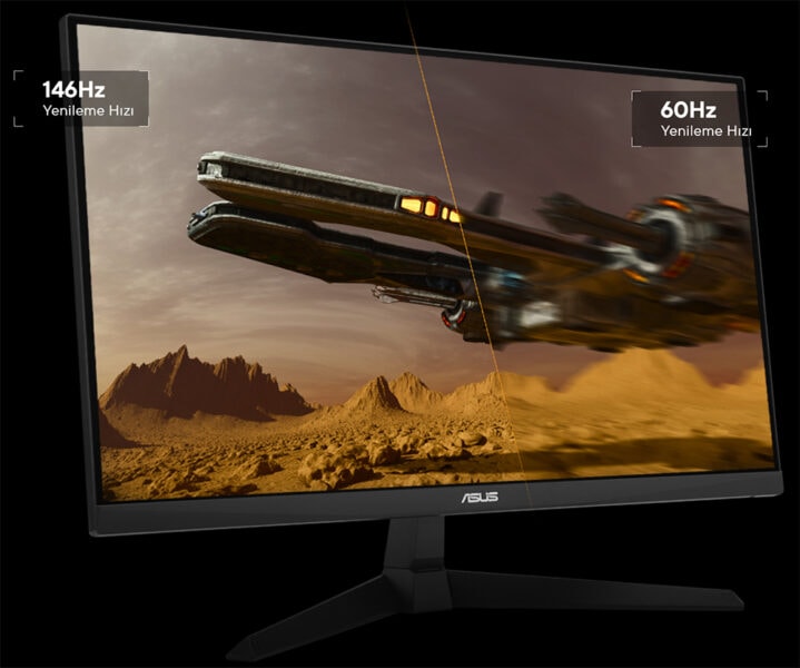 27 inç ASUS TUF Gaming monitör, yüksek hızlı 146Hz yenileme hızı ve IPS ekran özelliği ile oyun deneyimini zirveye çıkarır. Elmb Sync ve Shadow Boost teknolojileri ile sorunsuz ve net görüntü sağlar.