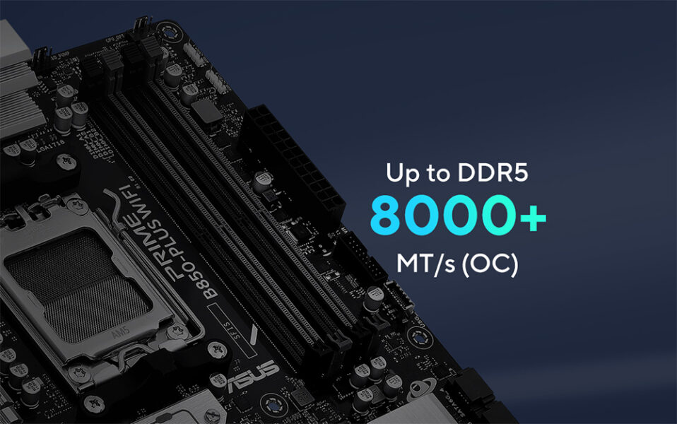 Yüksek performanslı ASUS anakart, DDR5 bellek desteği ve 8000+ MT/s hızında OC teknolojisi ile üstün oyun ve işlem gücü sağlar. Gaming ve yüksek teknoloji meraklıları için ideal seçim.