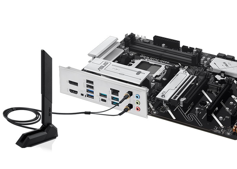 Yüksek performanslı bilgisayar anakartı ve kablosuz Wi-Fi anteni ile turnuva seviyesi oyun deneyimi için en uygun gaming donanımı görüntüsü.