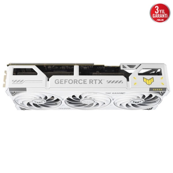 Yüksek performanslı ASUS NVIDIA GeForce RTX ekran kartı, oyun ve grafik işleriniz için mükemmel hız ve kalite sağlar. Siyah ve beyaz renk kombinasyonu, güçlü soğutma sistemi ile öne çıkar.