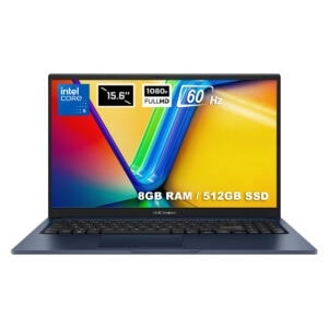 Yüksek çözünürlüklü 15.6 inç ekran, 1080p FULL HD ve 60 Hz yenileme hızıyla ideal dizüstü bilgisayar, 8GB RAM, 512GB SSD depolama ve Intel Core i5 işlemci ile performans odaklı tasarım.