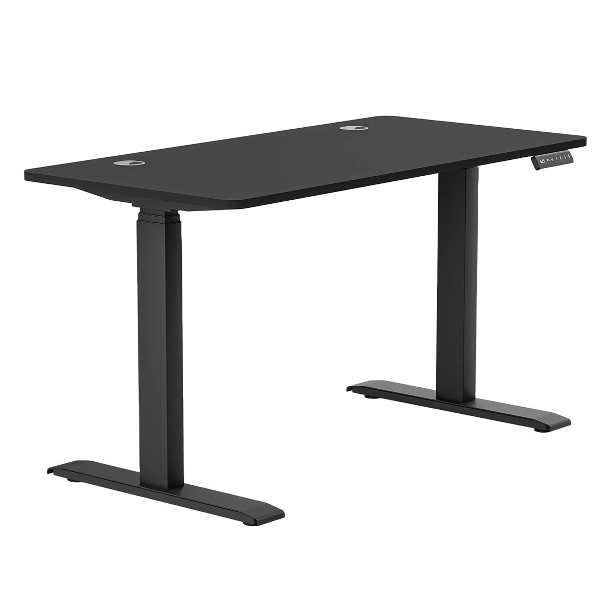 Dizüstü ve ofis kullanımı için uygun ayarlanabilir siyah ergonomik çalışma masası. Modern tasarımıyla ofis ve gaming alanlarına şıklık katar. Çalışma konforu sağlar.