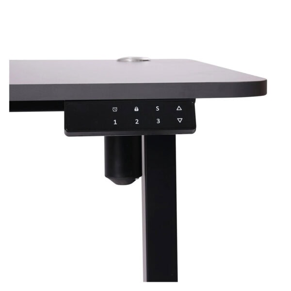 Yükseklik ayarlı ve dayanıklı çalışma masası, entegre dijital kontrol paneli ile ergonomik ofis ve çalışma alanları için ideal. Modern tasarımıyla ofis dekorasyonuna şıklık katıyor.