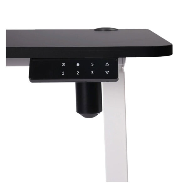 Yapay zeka kontrollü çalışma masası, ergonomik tasarım, kablosuz şarj bölmesi ve çok fonksiyonlu kontrol paneli ile ofis ve oyun alanları için ideal.
