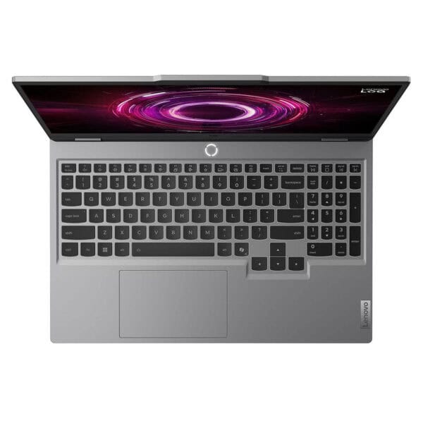 Yükseltilmiş lenovo dizüstü bilgisayar üzerinde açık klavye ve büyük ekran, yüksek performanslı oyun ve çalışma için ideal, modern tasarım ve yüksek çözünürlük özelliklerine sahip.