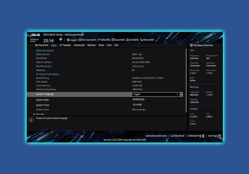 Yonga plakası ve anten ile ASUS B860M Max Gaming AX anakart seti, yüksekPerformanslı oyun ve yoğun işlem gücü için optimize edilmiştir.