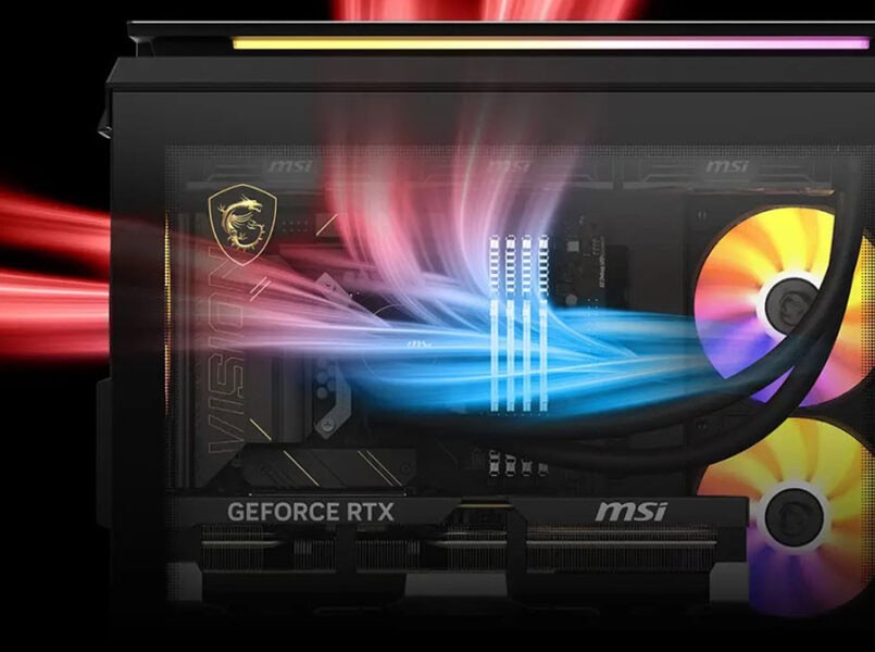 Yüksek performanslı MSI GeForce RTX ekran kartı, RGB aydınlatmalı soğutucu ve gelişmiş grafik teknolojileri ile gaming ve grafik tasarım için ideal.