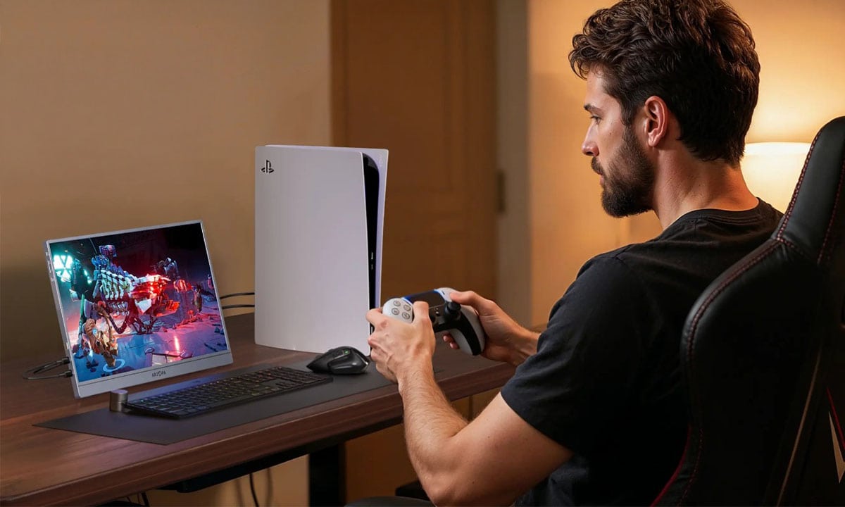 ARZOPA Z3FC 16.1 inç 180Hz Taşınabilir Monitör – Yüksek kaliteli PlayStation 5 konsolu ve oyun içeriği ile oyuncu