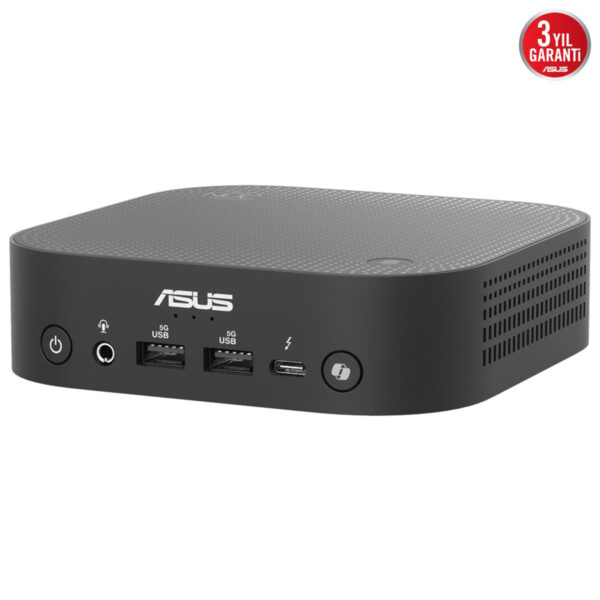 Yüksek çözünürlüklü ASUS mini PC, çoklu USB portları ve Wi-Fi bağlantısı ile güçlü ve taşınabilir oyun ve çalışma performansı sağlar.