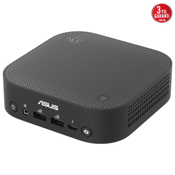 Yüksek çözünürlüklü ASUS NUC Mini PC, oyun ve ev kullanımı için güçlü ve kompakt tasarım. Çoklu USB ve Wi-Fi 6 desteğiyle hızlı bağlanabilirlik sağlar. 3 yıl garanti ile güvenilir performans.