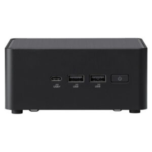 Yüksek çözünürlüklü siyah bilgisayar USB hub ve şarj istasyonu, 2 adet USB-C ve 2 adet USB-A portu ile bilgisayarların genişletilmesi için ideal, hızlı veri aktarımı sağlar.