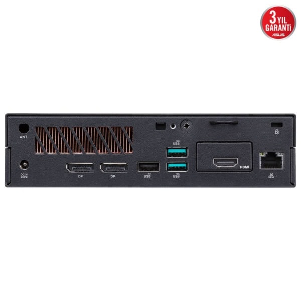 Yüksek performanslı oyun ve çoklu görev bilgisayarı için çeşitli bağlantı noktaları ile donatılmış bilgisayar arka paneli, HDMI, USB ve Ethernet portları içerir.