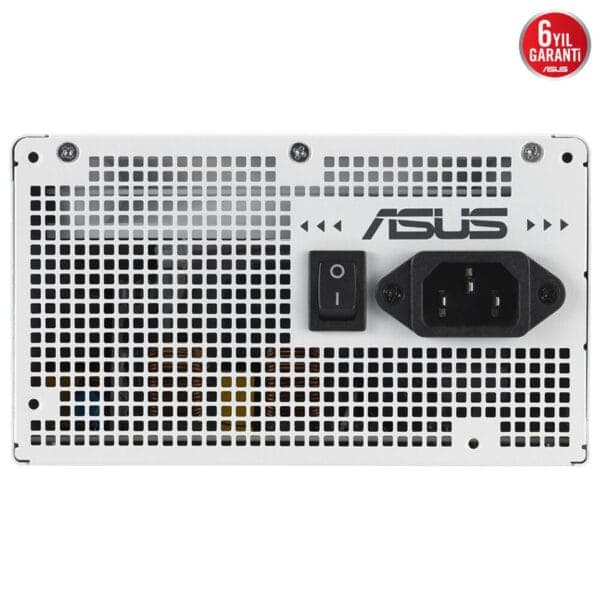 Yüksek kaliteli ASUS güç kaynağı, dayanıklı yapı ve enerji verimliliği ile güvenilir oyun ve bilgisayar performansı sağlar. 6 yıl garanti ile uzun ömürlü ve güvenli kullanım sunar.