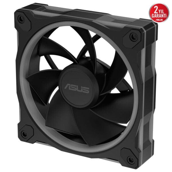Yüksek performanslı ASUS bilgisayar kasa fanı, sessiz ve etkin soğutma sağlar, oyun ve PC toplamı için ideal, dayanıklı ve şık tasarım.