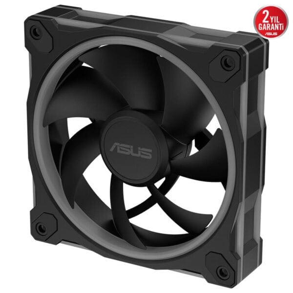Yüksek performanslı bilgisayar soğutucu fanı, ASUS markası, yüksek kaliteli gaming ve donanım soğutma çözümleri, dayanıklı ve sessiz çalışma, 2 yıl garanti ile.