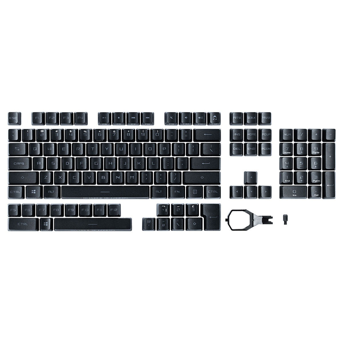 Asus Rog Rx Switchler Ile Uyumlu Pbt Doubleshot 123 Adet Keycap Set 1