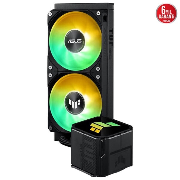 Yüksek performanslı ASUS ROG Strix LC II 360 ARGB sıvı soğutucu, RGB aydınlatmalı fanlar ve gelişmiş soğutma teknolojisi ile oyun ve stil severlere özel tasarım.