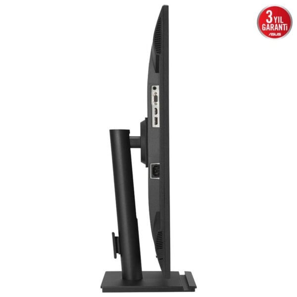 Yükseklikten detaylara kadar ergonomik tasarıma sahip bilgisayar monitörü, HDMI, VGA ve güç girişleri ile geniş bağlantı seçenekleri sunar, oyun ve çalışma için idealdir.
