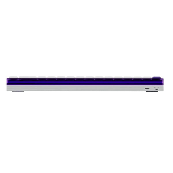 Yatay klavye, LED aydınlatmalı gaming klavye, şık ve ergonomik tasarım, bilgisayar oyunlarına uygun, yüksek performanslı, RGB ışıklandırmalı, dayanıklı tuşlar, Giriş portları ve USB bağlantısı, masaüstü ve gaming PC uyumlu.
