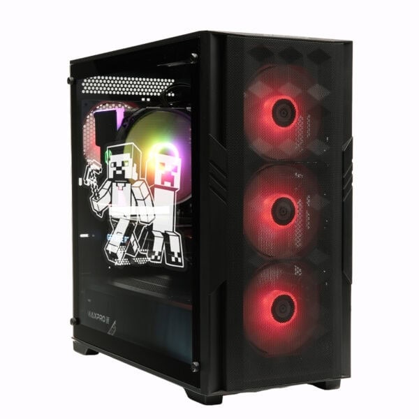Yüksek performanslı oyun bilgisayarı, RGB aydınlatmalı fanlar ve şık kasa tasarımıyla gaming ve yüksek grafik performansı için ideal.