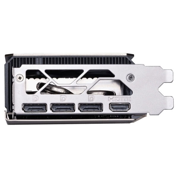 Yüksek performanslı ekran kartı çıkış bağlantıları, HDMI ve DisplayPort, oyun ve grafik tasarım için uygun. Üst düzey oyun deneyimi ve yüksek çözünürlükler için ideal bilgisayar bileşeni.