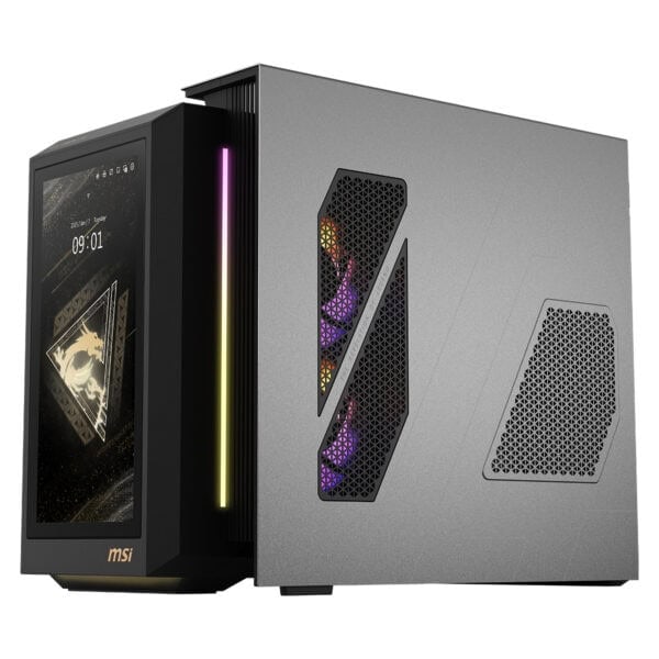Gelişmiş oyun bilgisayarı, MSI yüksek performanslı kasa, RGB aydınlatmalı soğutma sistemi ve yüksek çözünürlüklü ekran, en iyi oyun deneyimi için tasarlandı.