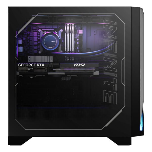 Gelişmiş gaming bilgisayarı, MSI ekran kartı ve yüksek performanslı donanım ile donatılmış, şık ve modern tasarıma sahip, yüksek kaliteli oyun bileşenleriyle optimize edilmiş oyun bilgisayarı.