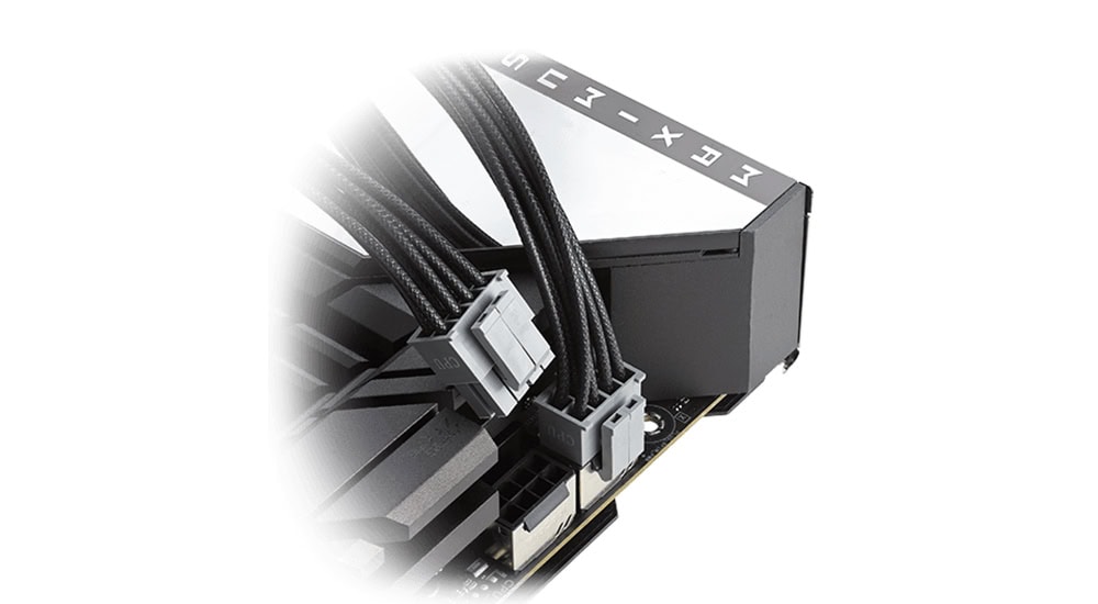 ROG STRIX 1000W Platinum Yüksek performanslı bilgisayar güç kaynağı ve kabloları, oyun ve bilgisayar bileşenleri için kaliteli bağlantı elemanları.