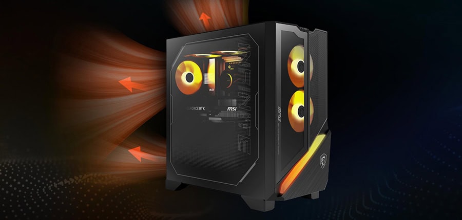 MSI MPG INFINITE Z3 Masaüstü Bilgisayar – SILENT STORM COOLING AI