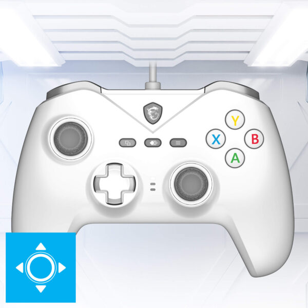 MSI FORCE GC200 WHITE Hall Effect Kablolu Gamepad – HER OYUN SEANSINA HÜKMEDİN