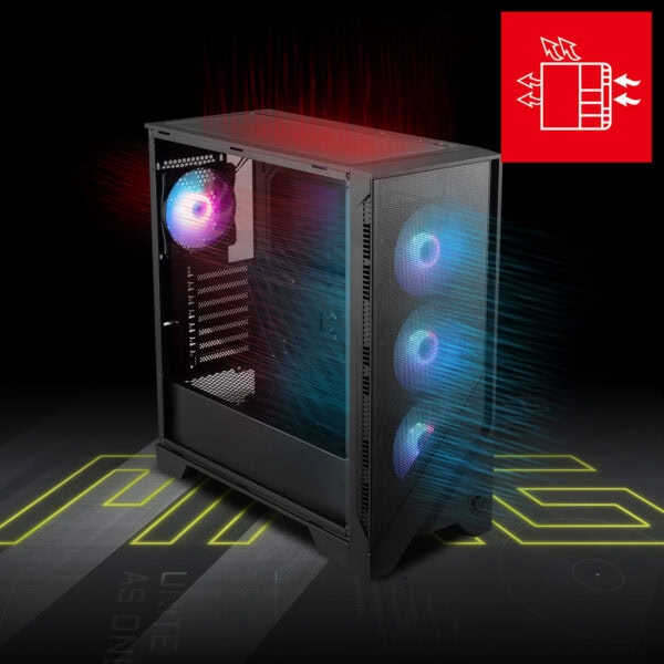 MSI MAG FORGE 321R AIRFLOW Gaming Kasa H3