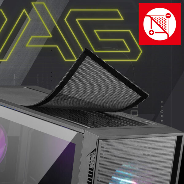 MSI MAG FORGE 321R AIRFLOW Gaming Kasa H4